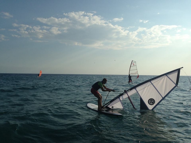 vela sumergida en windsurf